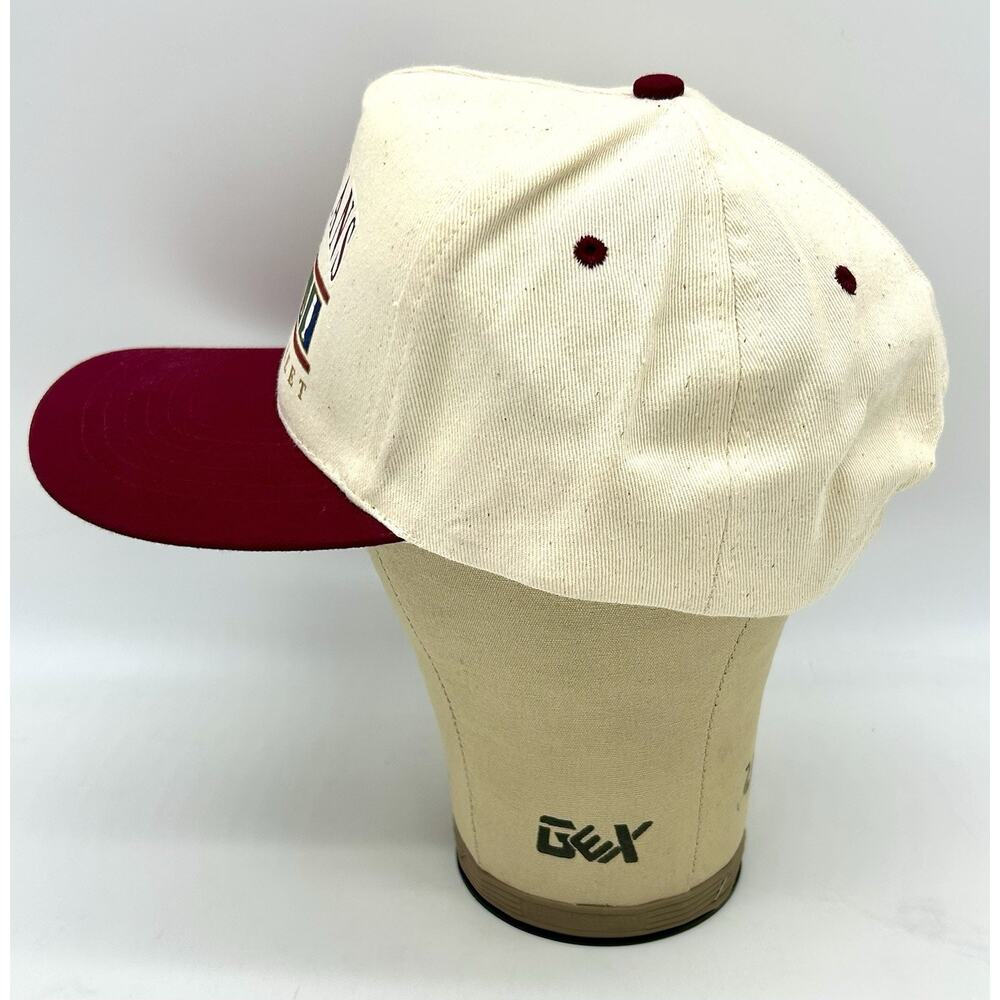 Vtg 90’s New Orleans Bourbon Street Burgundy Cream Snapback Trucker Hat NWOT - Picture 7 of 9